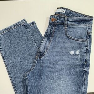 Zara jeans size 8 high waste straight